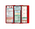 WhiteCoat Clipboard® Trifold - Red Respiratory Therapy Edition